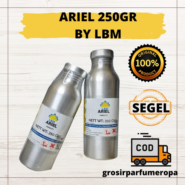 Bibit Parfum ARIEL 250GR SEGEL BY LBM - MINYAK WANGI - REFILL PARFUM - GROSIR - ORIGINAL RESMI PABRI
