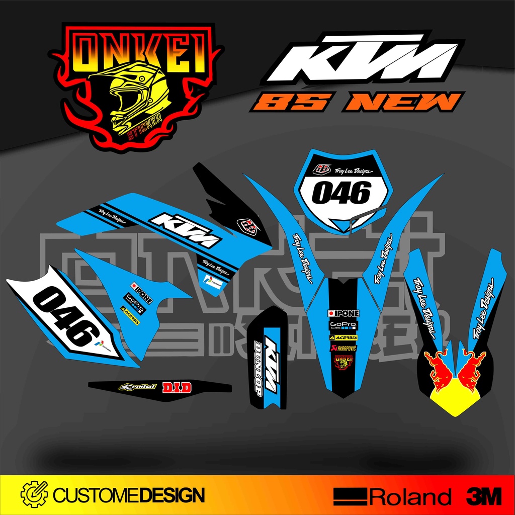 DECAL STICKER KTM 85 NEW KN4