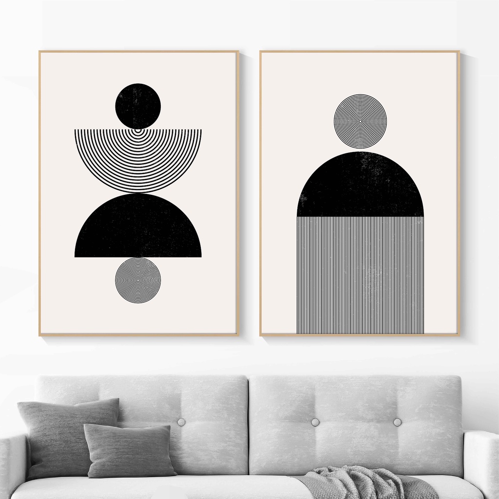 Jual Hiasan Dinding Ruang Tamu Minimalis 80x57cm &40x57cm Canvas