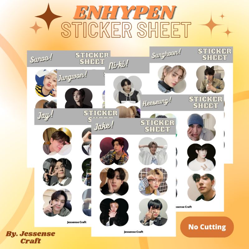 

ENHYPEN Sticker Sheet Boyfriendable (no cut)
