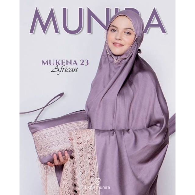 Mukena dewasa polos renda premium bahan rayon satin by Munira 23