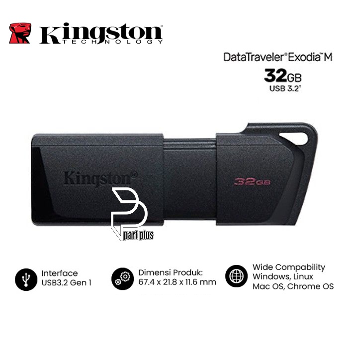 Flash Drive Flash Disk Kingston DataTraveler Exodia M 32GB USB3.2