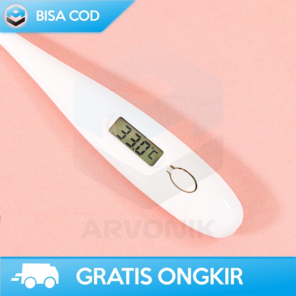 THERMOMETER SUHU TUBUH DIGITAL LED DISPLAY TEPAT AKURAT WITH BEEPER