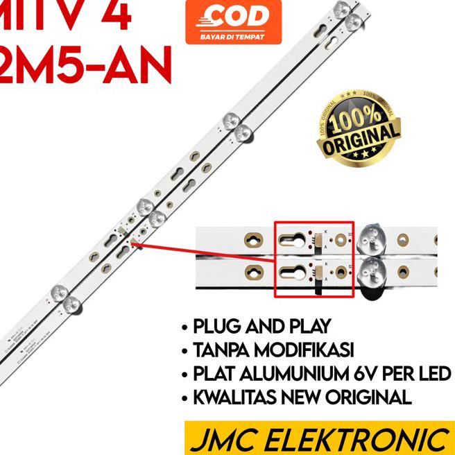 ✼ BACKLIGHT TV LED XIAOMI MI TV 4 L32M5-AN L32M5AN L-32M5AN 5K 6V 32 INC INCH 32IN ✮