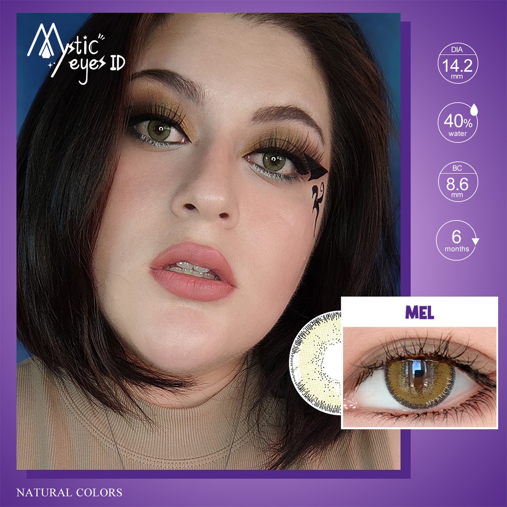 [✅COD] MYSTICEYES SOFTLENS NATURAL COLORS SERI 14.2MM (NORMAL)