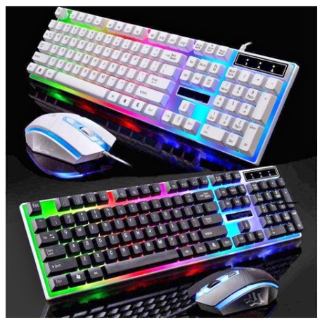 keyboard gaming and mouse set mechanical RGB kabel usb water proof combo paket led/keyboard gaming mouse set/mouse keyboard gaming/
