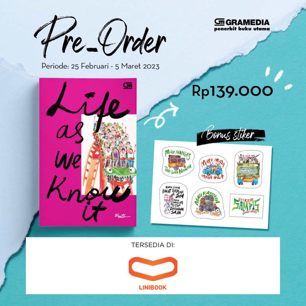 Jual preorder novel life as we know it by emte shopee indonesia