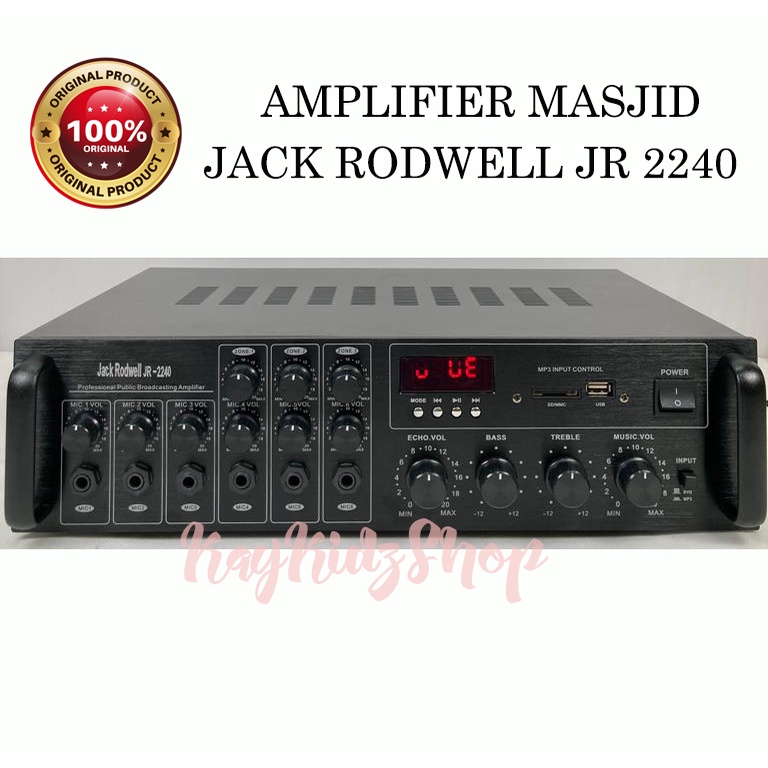 Amplifier Musholla Mesjid Jack Rodwell JR 2240 Ampli Corong Masjid