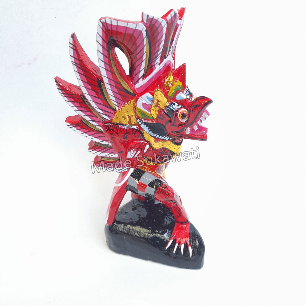 Patung kayu garuda kencana bali 16cm kerajinan ukiran tangan handmade