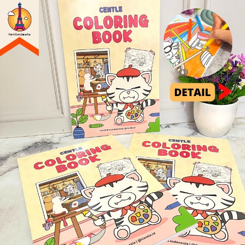 

Buku Gambar Mewarnai Centle Ukuran A4 isi 25 Lembar Kreativitas Anak Coloring Funny Fancy Stuff Best Gift Hampers Souvenir Ready Grosir Kado Ulang Tahun READY COD