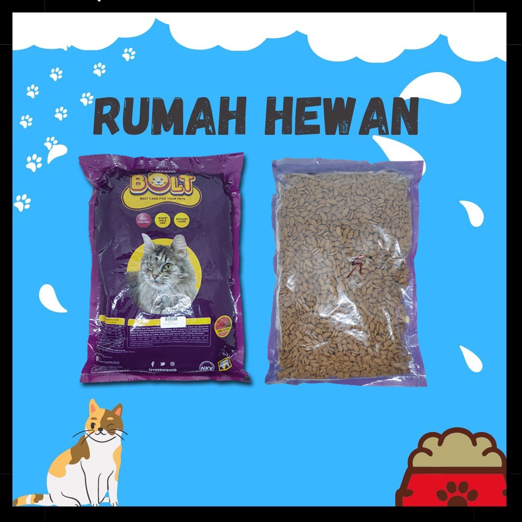 MAKANAN KUCING BOLT TUNA DONAT / IKAN / SALMON 800GR