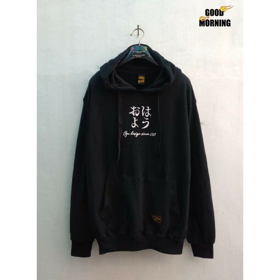 Brq.store - Hoodie Good Morning Tie Dey Washing Pria/Wanita Keren Gaya Kekinian New