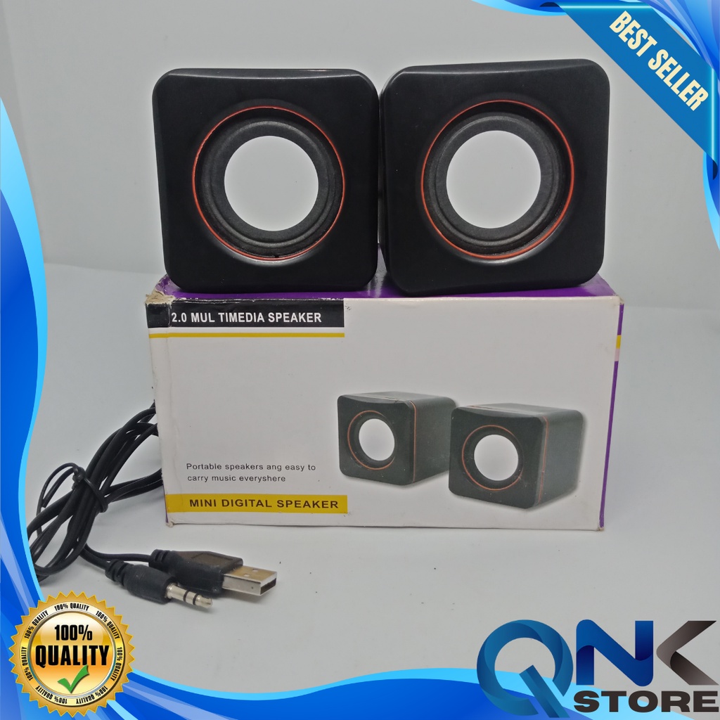 Speaker Salon Multimedia Model 101Z For Komputer Laptop Notebook Pc Hp Mini Aktif Kabel USB Stereo