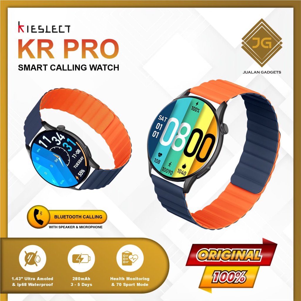 Smartwatch Kieslect KR Pro Ultra FHD Amoled Display - Resmi