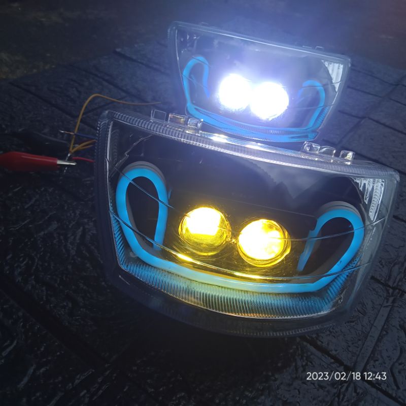REFLEKTOR F1ZR VEGA LAMPU FIZR VEGA CUSTOM LED 2MATA BUKAN DAYAMAKER
