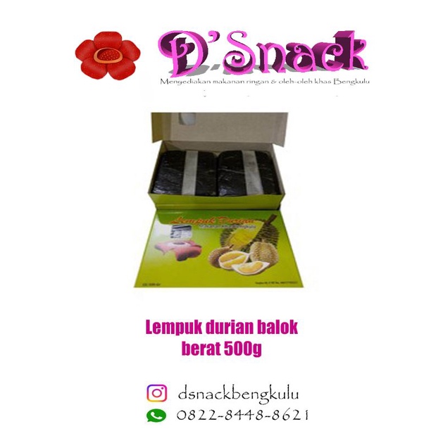 

LEMPUK DURIAN ASLI | BERAT 500g | OLEH-OLEH KHAS BENGKULU