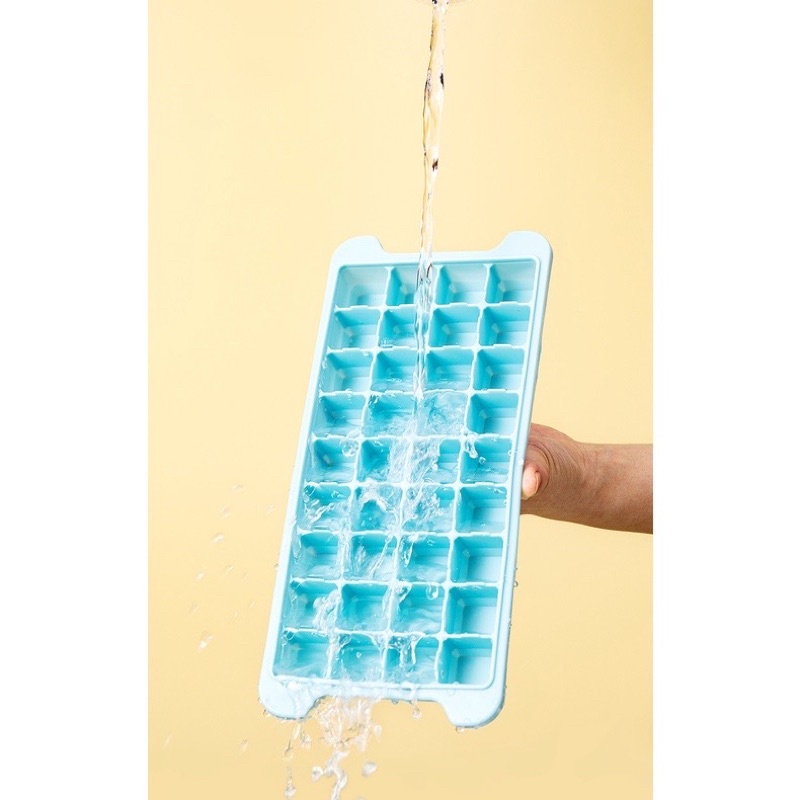 Cetakan Es Batu Silikon 24 Cube Cetakan Es Batu Cokelat Jelly Silicone Ice Cube Tray Mold Dengan Penutup Food Grade Anti Pecah Alat Cetak Coklat