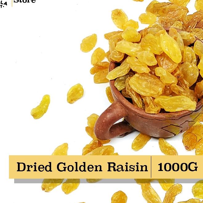 

☛ Granola Addict - Dried Golden Raisin / Kismis Kuning 1000G ❂