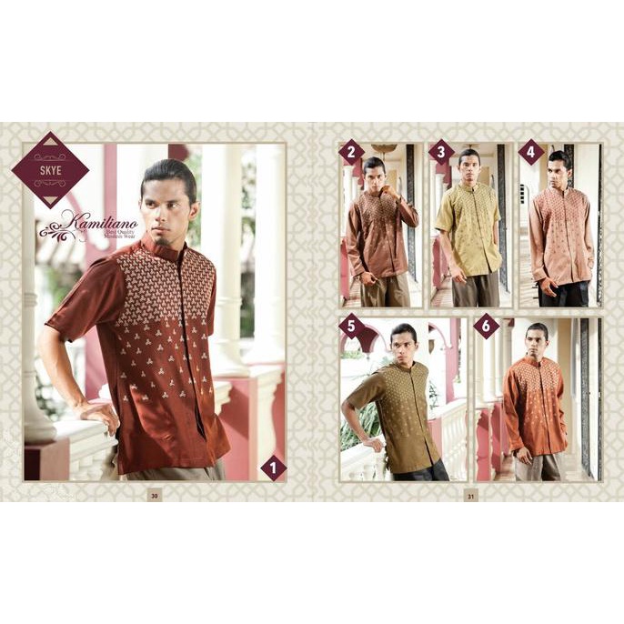 TERBARU BAJU KOKO ELEGAN KAMILIANO "SKYE" SATUAN /BAJU KOKO PRIA/BAJU KOKO DEWASA/BAJU KOKO ANAK/BAJ