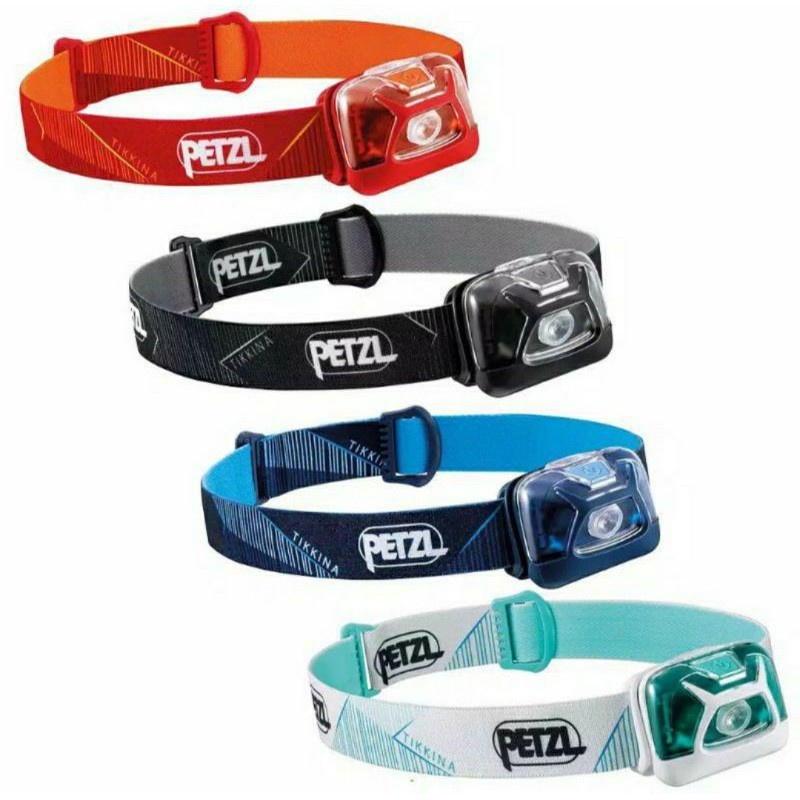 PETZL HEADLAMP TIKKINA 250 LUMENS ORIGINAL PROMO LAMPU SENTER KEPALA BRAND PETZL