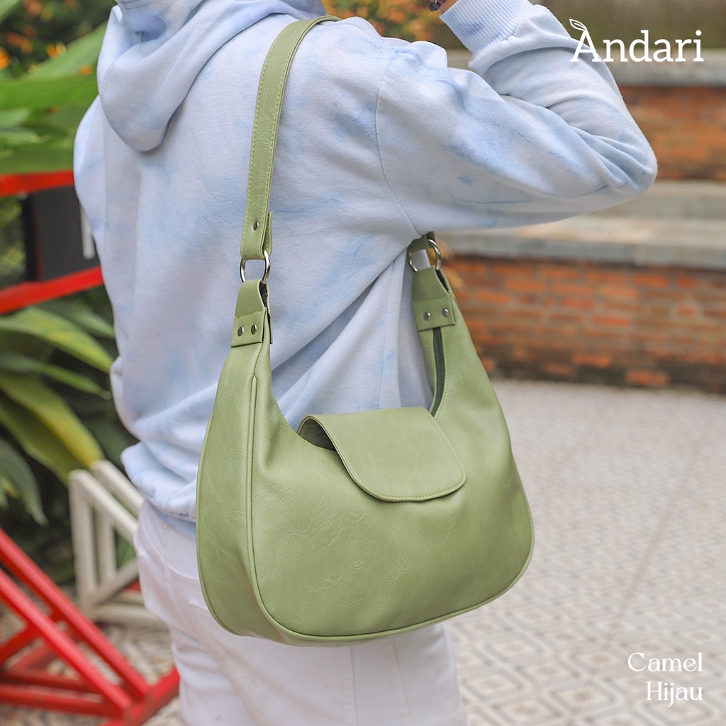 Tas Bahu Wanita CAMEL Original by Andari Viral 2023