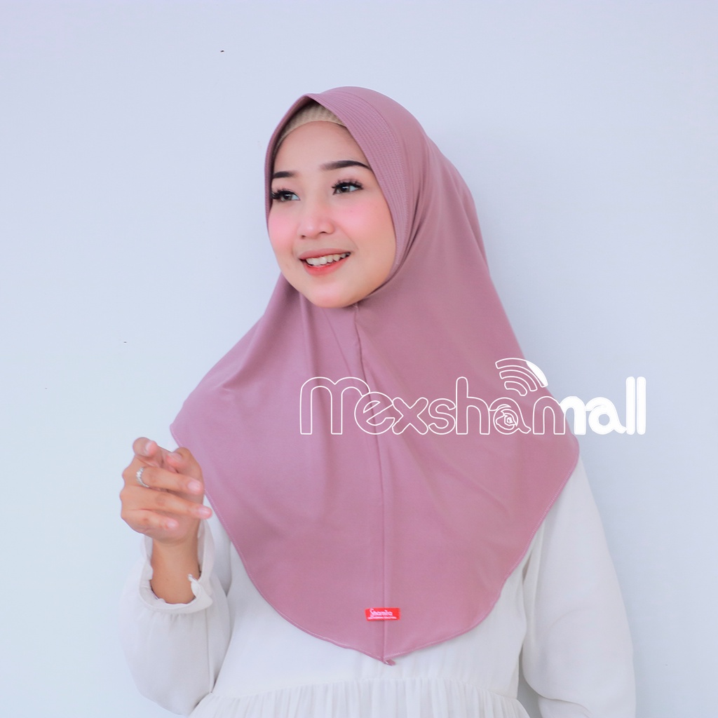 Paket Usaha 20 Pcs Jilbab Instan Jersey Premium Ameena Menutup Dada By Shamira