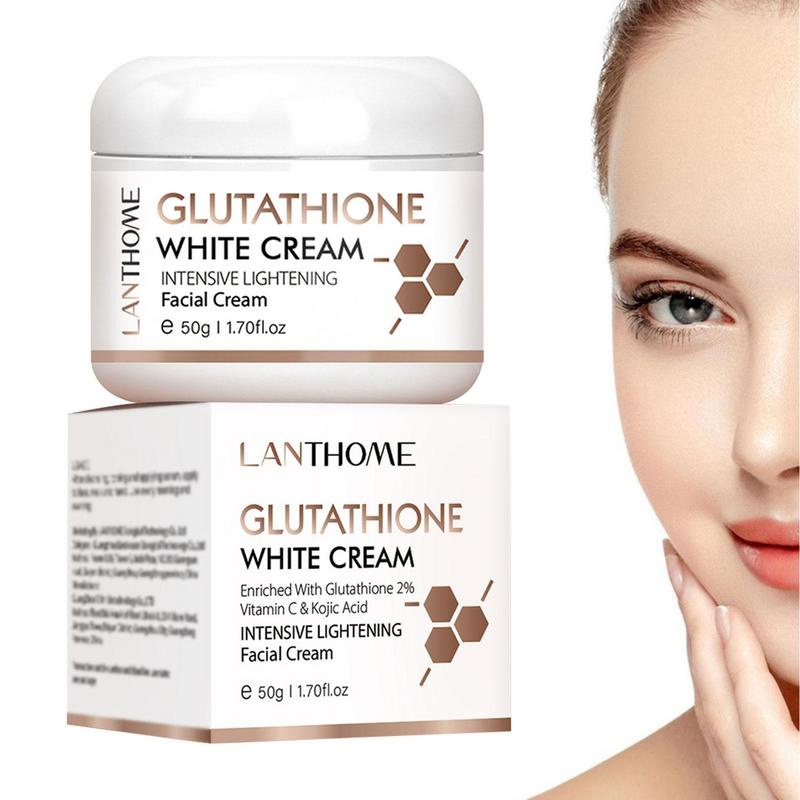 Glutathione Krim Wajah Glutathione Ringan Untuk Pemutih Kulit 1.76Oz Lotion Wajah Mengencangkan Kuli