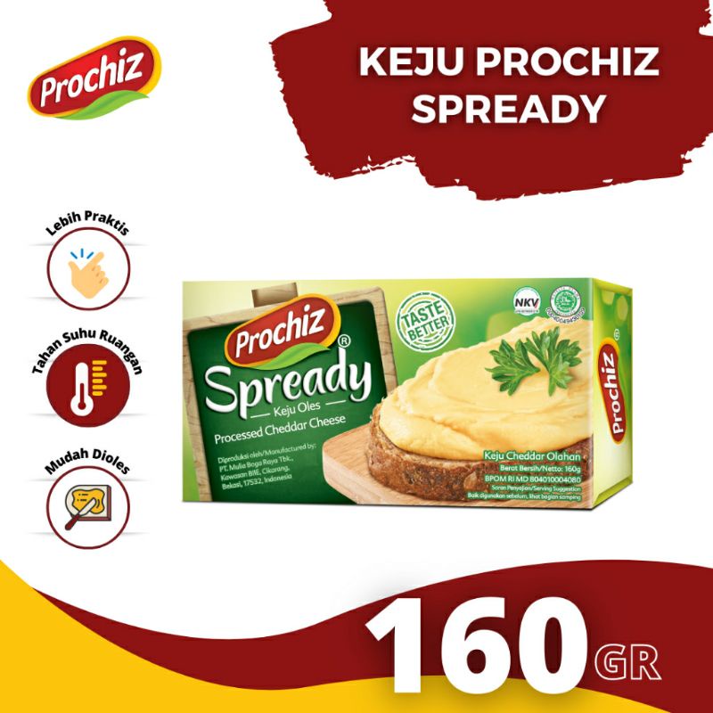 

Keju Prochiz Spready 160 Gram