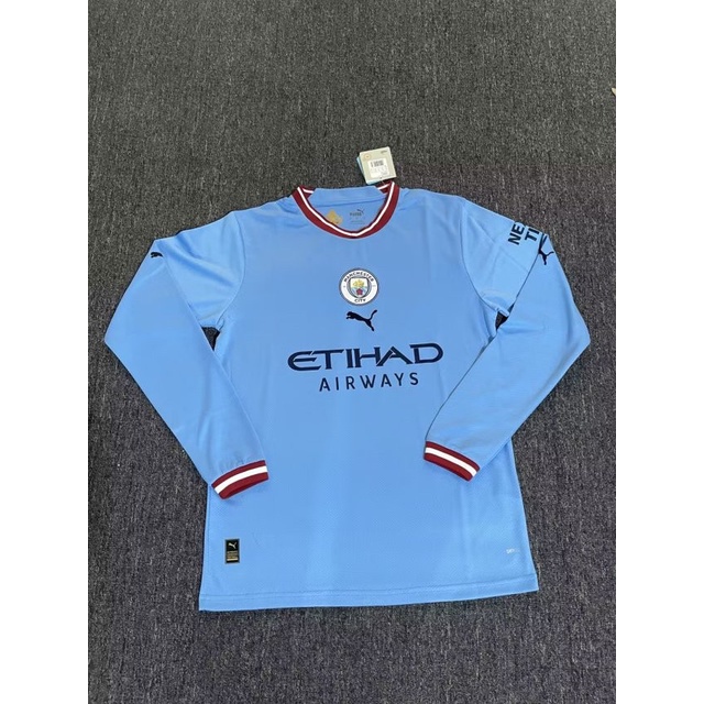 jersey  (LONG SLEEVE) JERSEY BOLA CITY HOME NEW LS 2023 GRADE ORI - S(Z0R8) SALE Bisa COD Jersey Bad