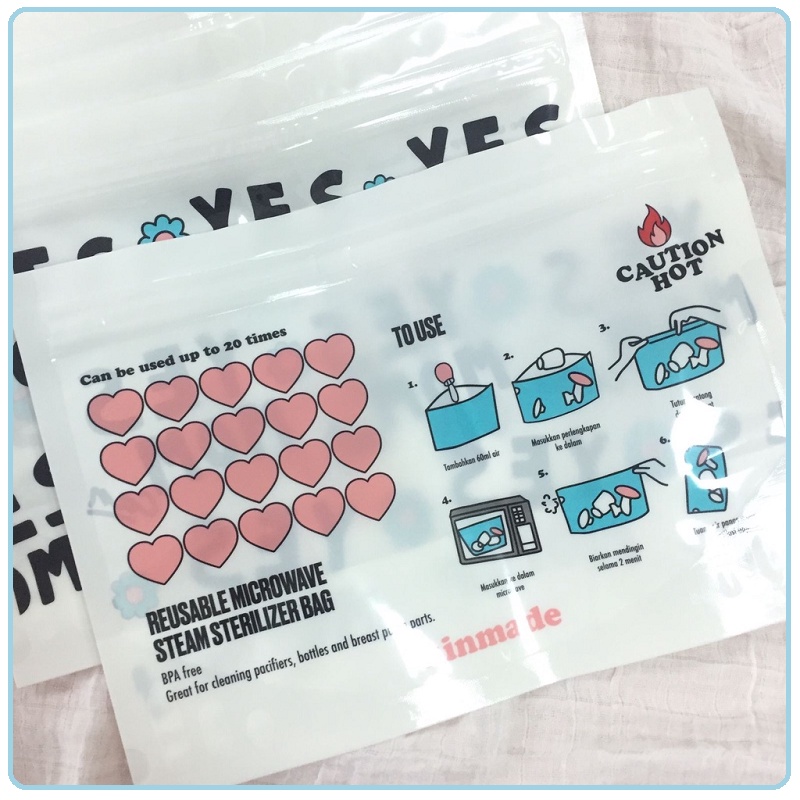 Kinmade Microwave Steam Sterilizer Bags | Kantong Sterilizer Botol Susu