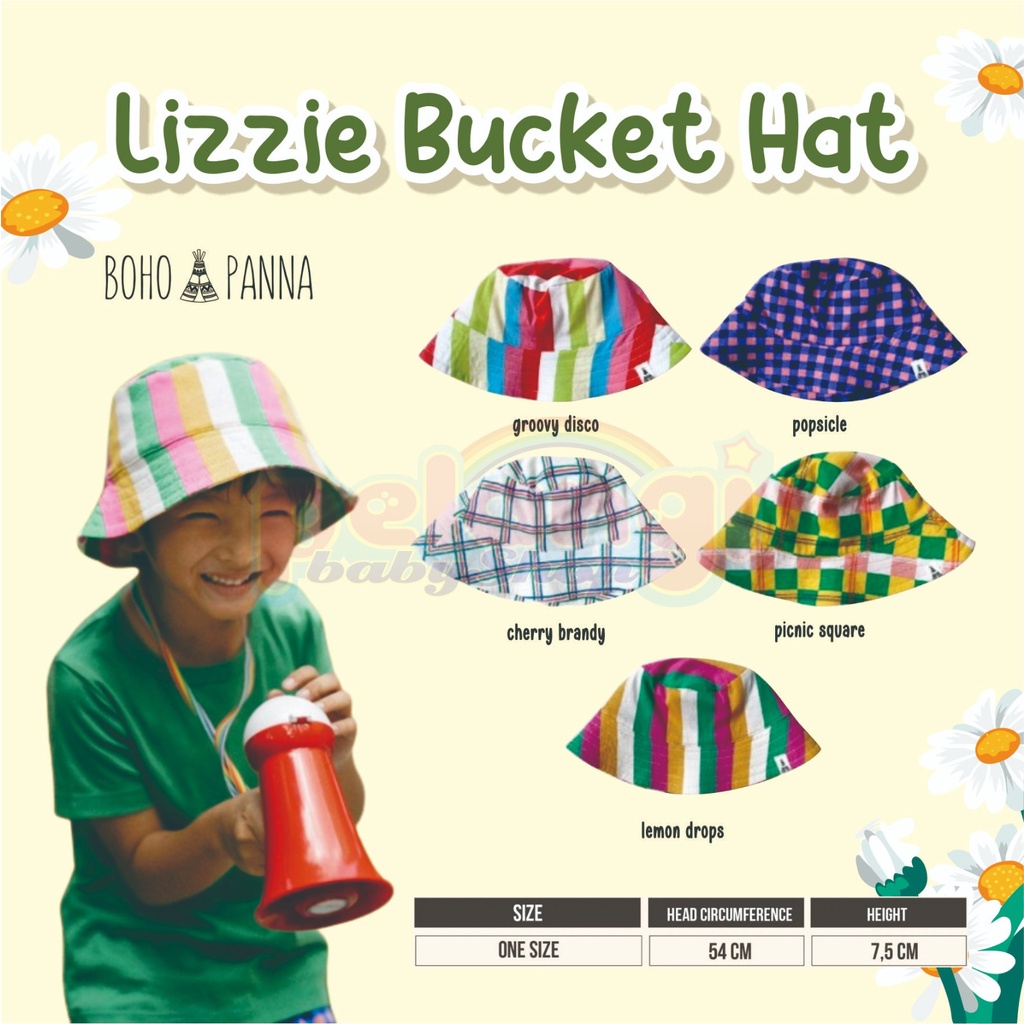 BOHOPANNA | BOHO | BOHO PANNA LIZZIE BUCKET HAT | TOPI ANAK