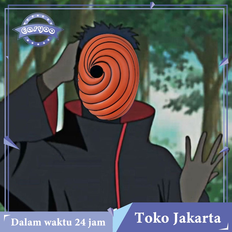 Obito Mask Japanese Topeng Obito Kostum Cosplay Naruto Uchiha