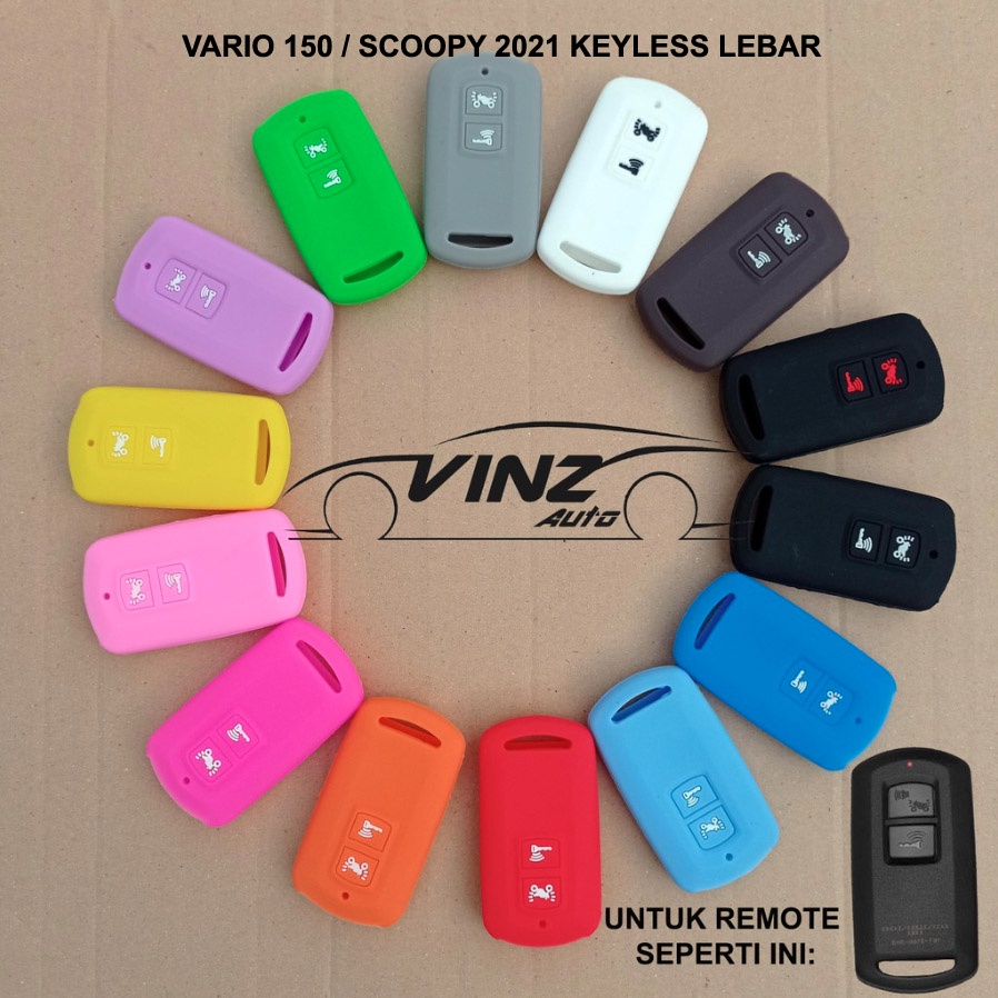 Silikon Kondom Kunci Case Remote HONDA SCOOPY 2021 HONDA VARIO 150 2 Tombol