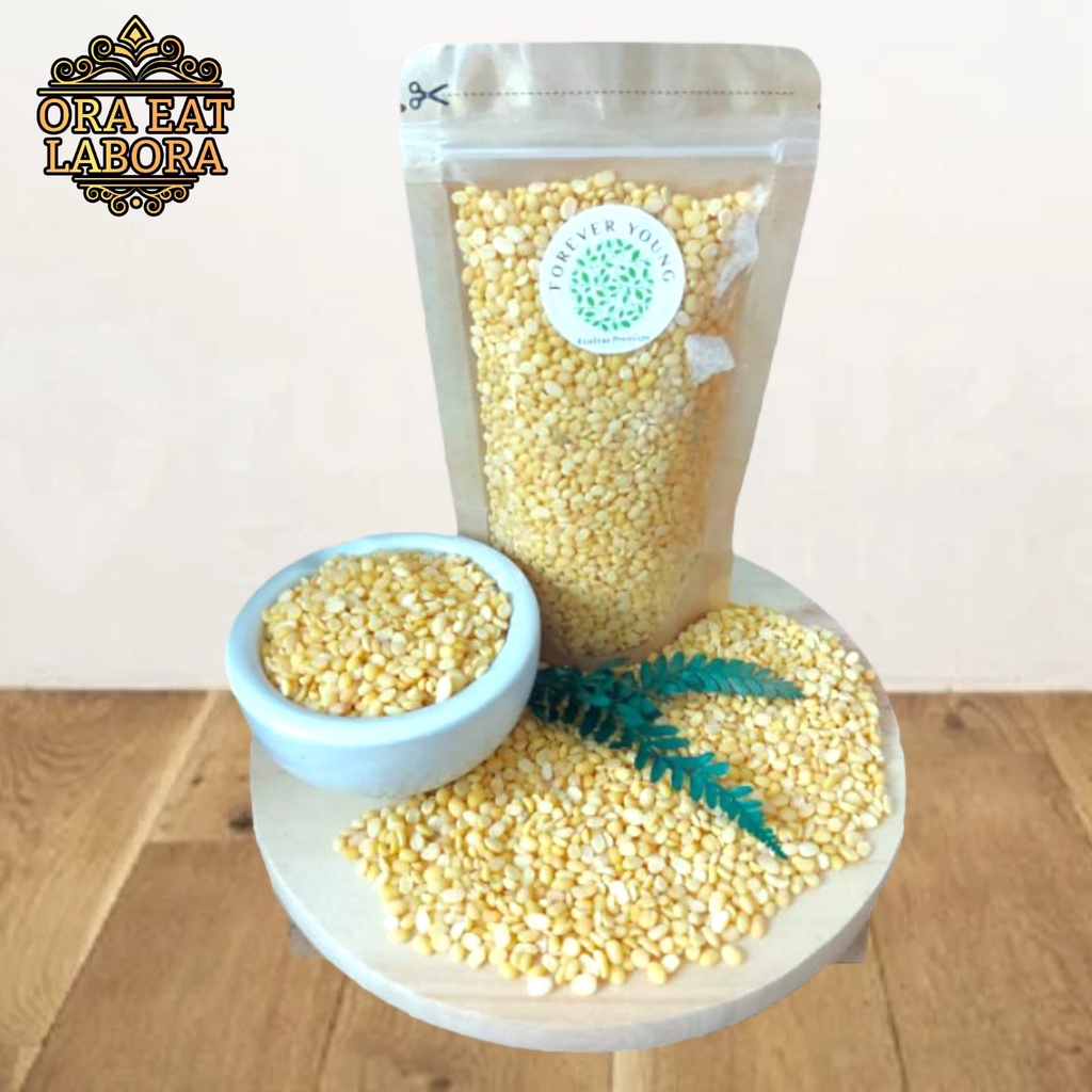 

Superfood Kacang Hijau Kupas Organic Hulled Mung Bean Kacang Ijo Kupas Kualitas Premium - Ora Eat Labora