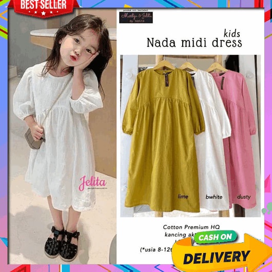 Baju Gamis Anak Remaja Syari Gamiis Umur 1 2 3 4 5 6 7 8 Tahun Terbaru Dres Games Anak Kekinian Gamu