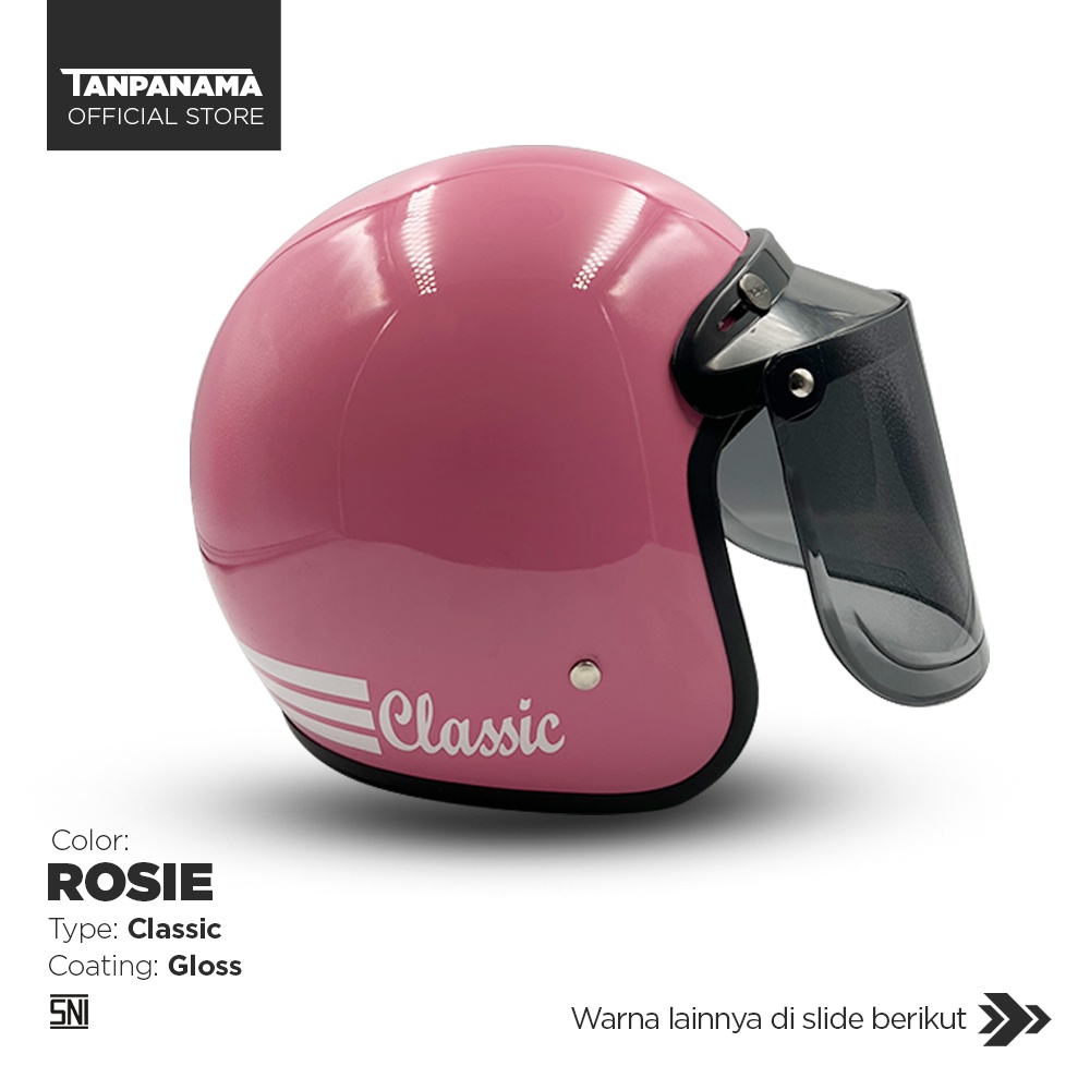 Tanpanama Helm - Helm Bogo Classic / Helm Dewasa Warna Terbaru SNI