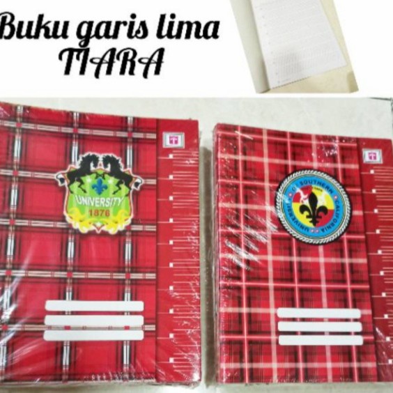 

Terlaris Buku Garis 5 Tiara/Buku Garis 5 Isi 10 Pcs