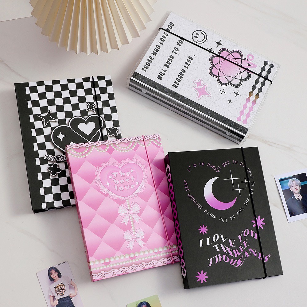 (Ready) Binder hard cover ukuran A5 high teen - album photocard A5 6 Ring