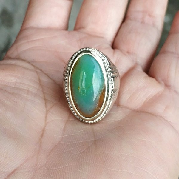 Batu Cincin  BATU AKIK NATURAL GARUT CIKOLAK HIJAU SEMI PANDAN PGS313