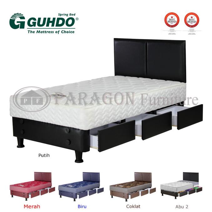 Spring Bed Laci / Drawer 100X200 Cm New Prima (Tanpa Sandaran) - Guhdo