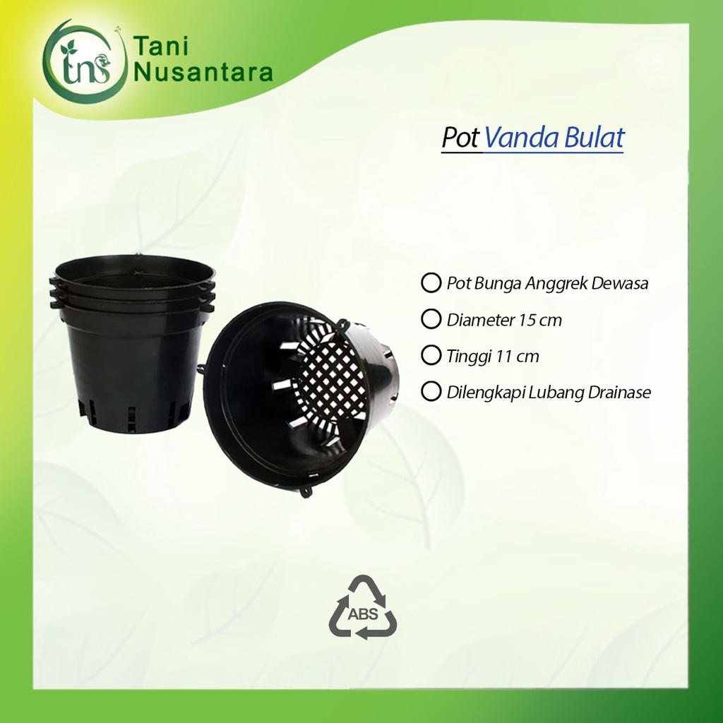 Pot Anggrek 15 cm Plastik Pot Bunga Anggrek Dewasa
