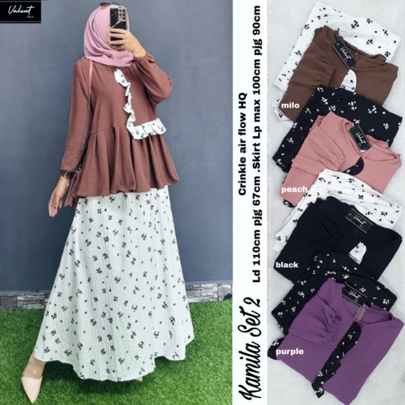 Baju setelan miko set by valent