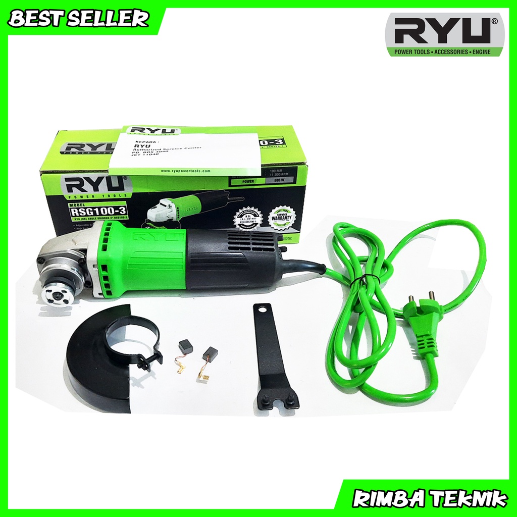 RYU Gurinda tangan Gerinda Toggle 4&quot; RSG100-3 / Angle grinder 4&quot; RSG100-3