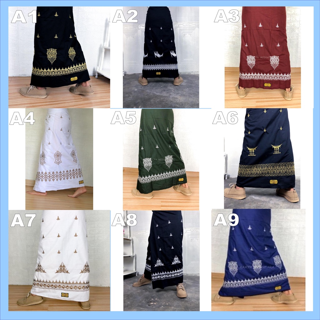 Wadimor - Sarung Wadimor Bordir Motif Bali Putih