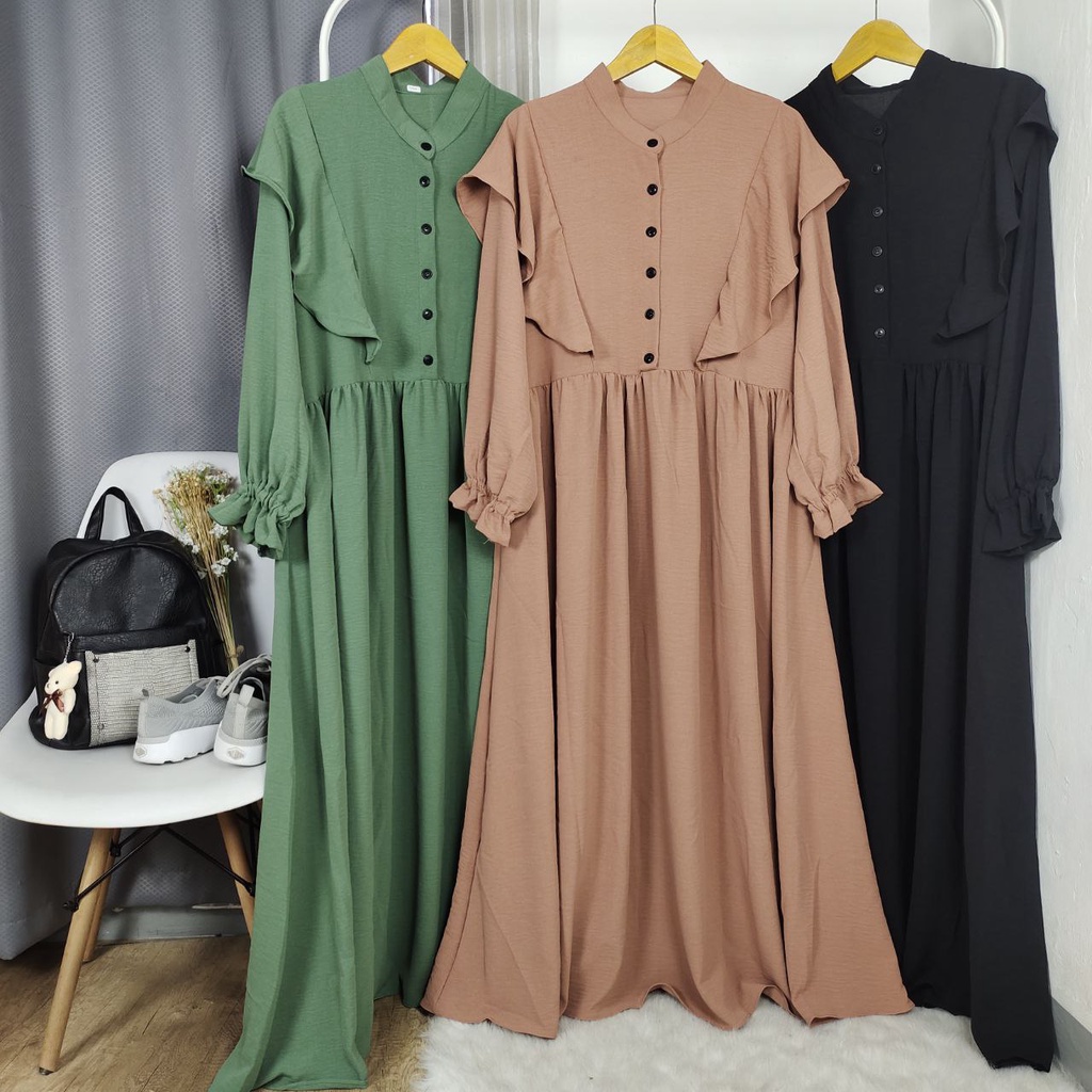 EMILY GAMIS SUPER JUMBO TERUSAN BIGSIZE JUBAH OVERSIZE LD 110 120 130 140 150 COD