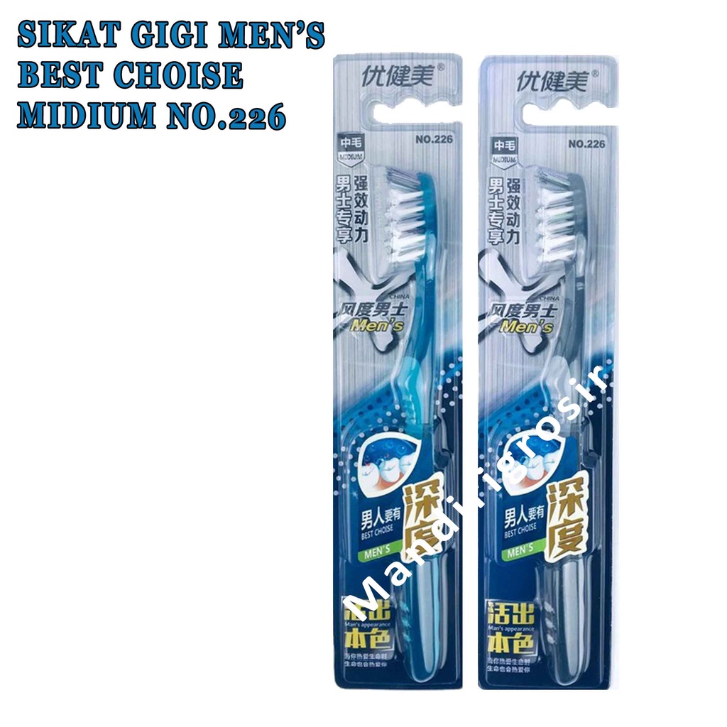 Sikat gigi* Mens*  Best Choise* Midium* 226