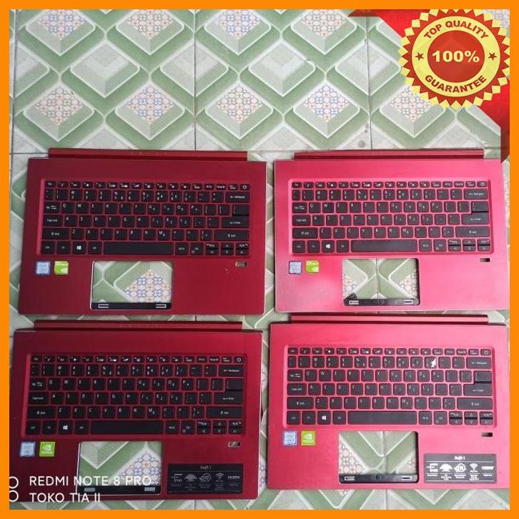 (TKTI) Acer Swift3 Keyboard dan Palmrest Red Case