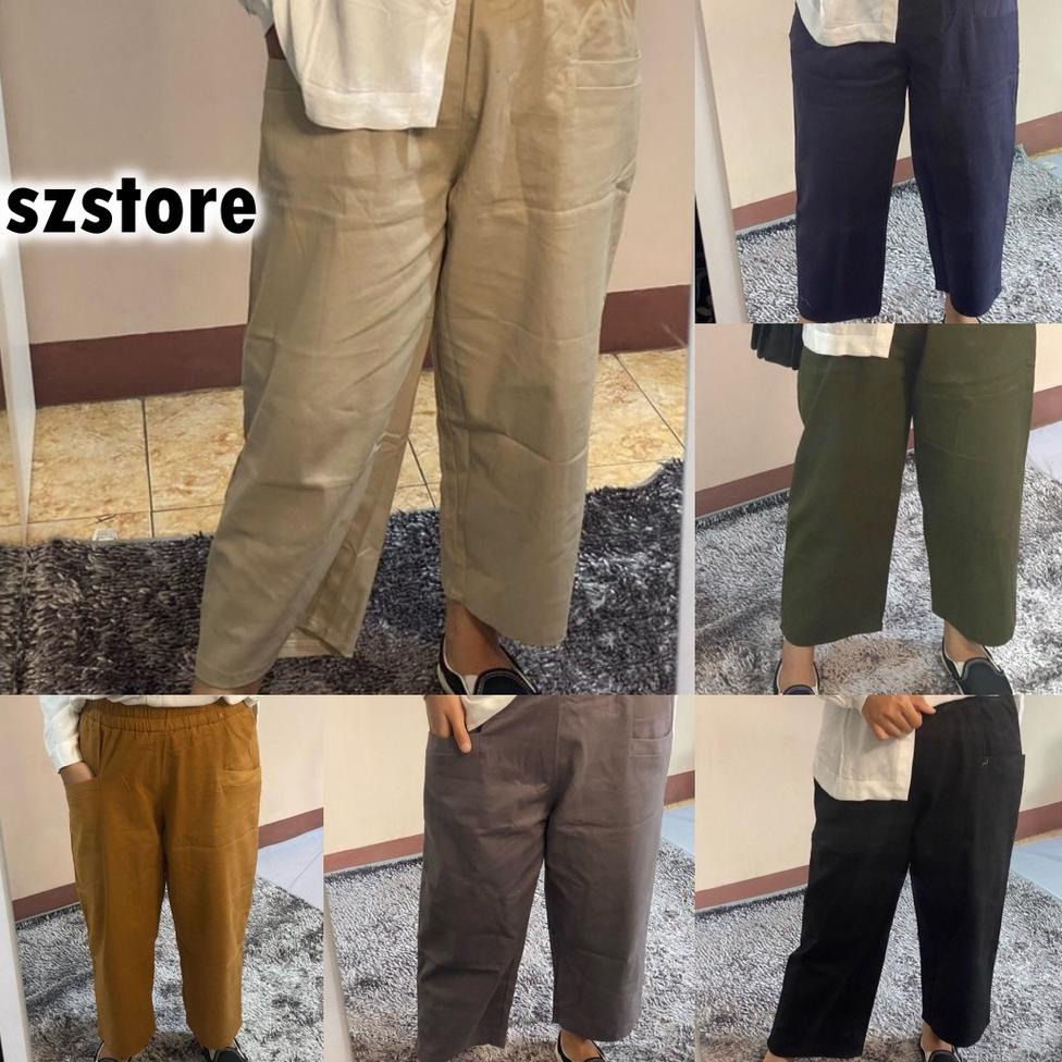 TERLARIS Celana Wanita Korean Style Haruka Pants Willow Jumbo Sasha Crop