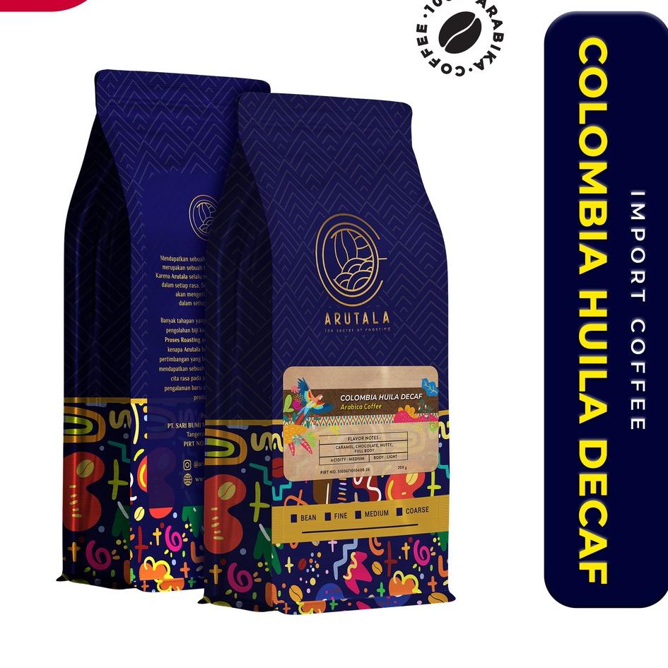 

♥ ARUTALA Kopi Colombia Decaf Arabika 200 gram ♨