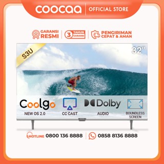 COOCAA 32 inch Smart TV - Digital TV - Dolby Audio - Youtube - Mirroring -  Flick Free - Boundless -Browser - WIFI - HD - HDMI/USB/AV/LAN - OS Coolita (COOCAA 32S3U)